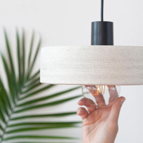 Ceramic pendant light made in Canada