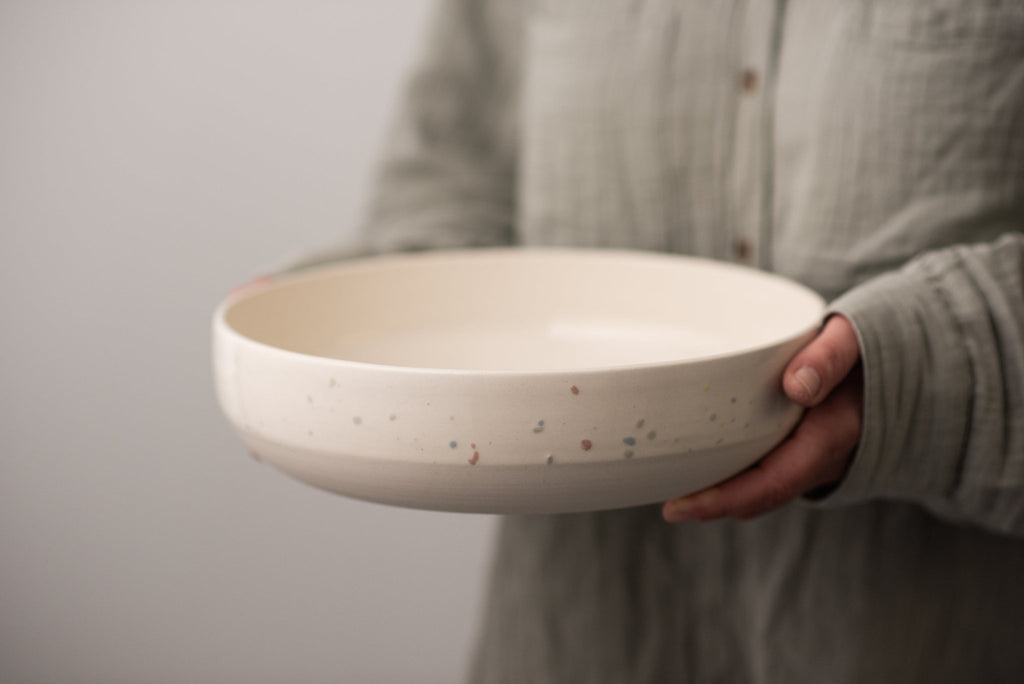 Large pottery serving bowl - Confetti collection - Parceline