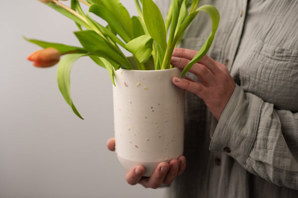Pottery flower vase - Confetti collection - Parceline