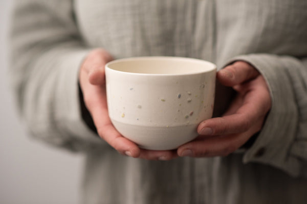 Pottery latte cup - 15oz - Confetti collection - Parceline