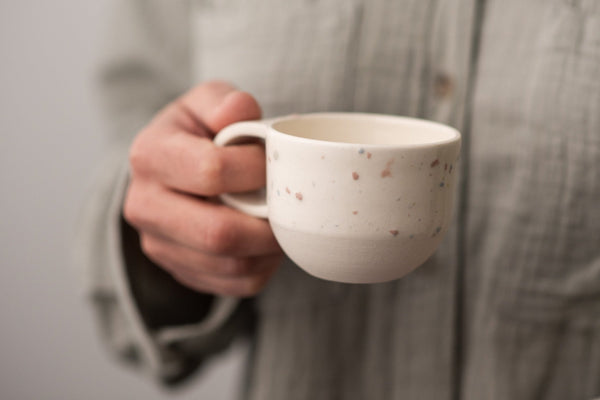 Small pottery mug - 6oz - Confetti collection - Parceline