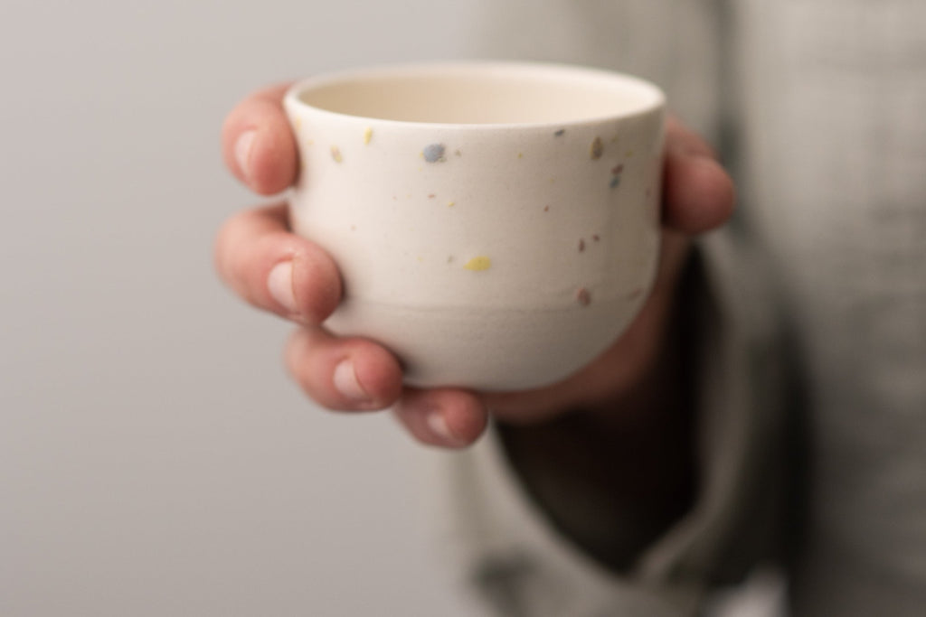 Pottery espresso cup - 6oz - Confetti collection - Parceline