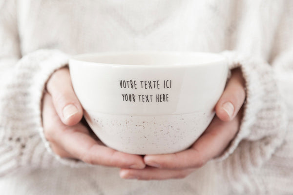 Personalized handmade ceramic bowl - Parceline