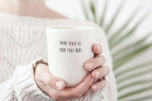 Custom ceramic coffee mug - 14oz - Parceline