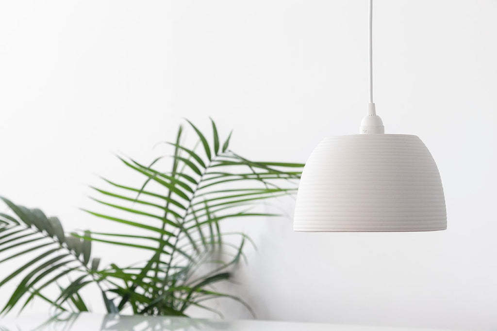 Large white pendant light - No5 - Parceline