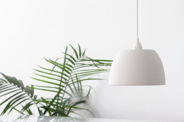 Large white pendant light - No5 - Parceline