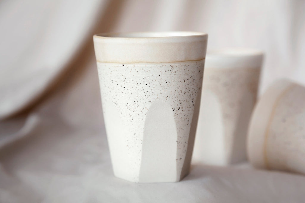 Handmade ceramic mug - 12oz - Faceted collection - Parceline
