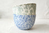 Marbling ceramic tea cup - blue+300ml - Feuilles X Parceline - Parceline
