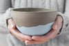 Handmade pottery bowl - blue - Dripping collection - Parceline