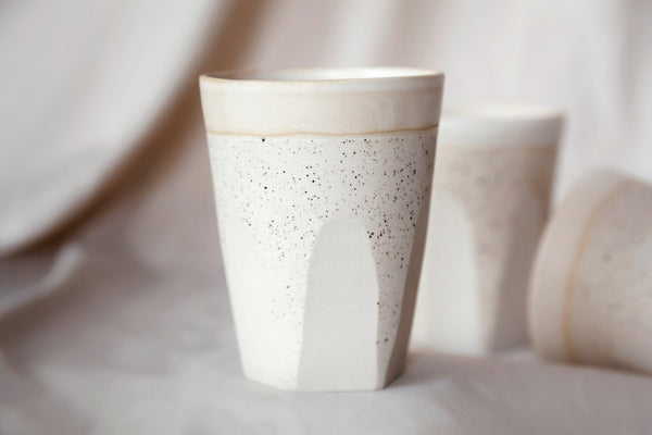 Handmade ceramic mug - 12oz - Faceted collection - Parceline