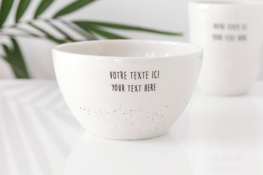 Personalized handmade ceramic bowl - Parceline