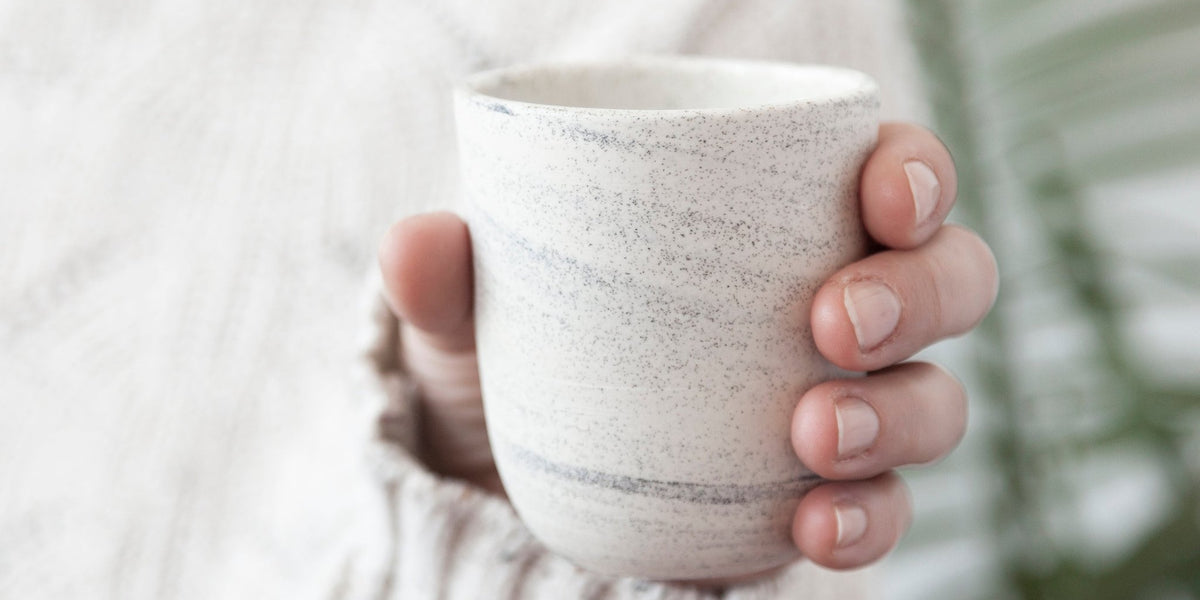 Tasse En Céramique Artisanale IMIKEYA - Pour Café, Thé, Lait, Design Décoratif, 11,5 X 7,8 Cm